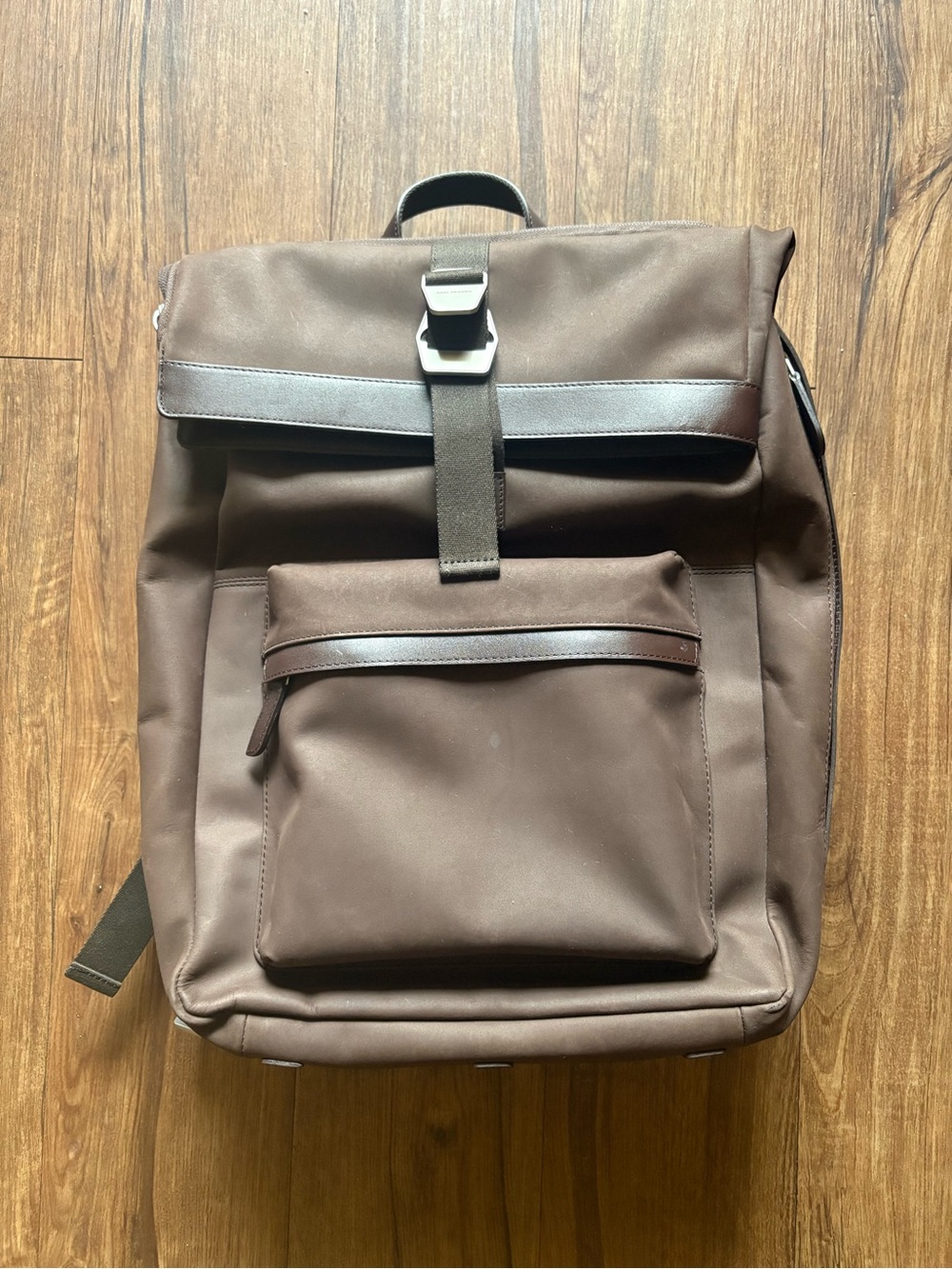 Authentic NEW, open box- Carl Friedrik City Hopper Backpack, Nubuck Chocolate